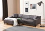 Atelier Del Sofa Petra L Corner Sofá Esquinero Anthracite Poliéster Madera De Haya 145x250x69cm